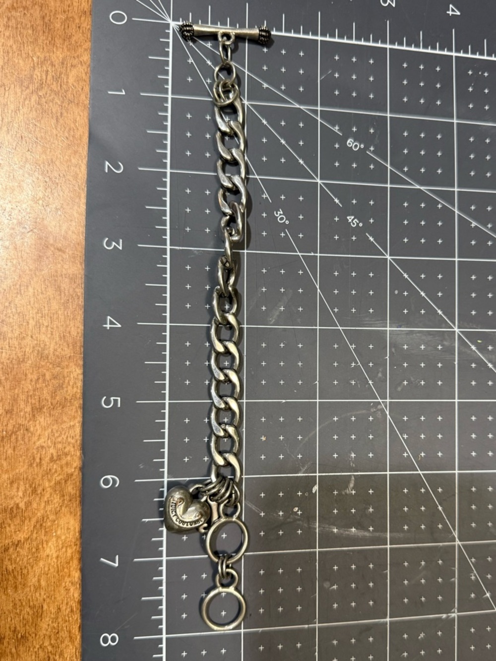 Juicy Couture Starter Heart Silver Charm Bracelet - Picture 4 of 4